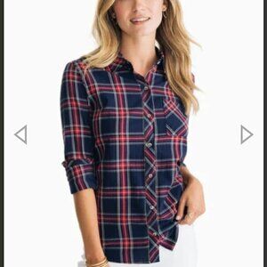 Southern Tide Plaid Button Up Shirt S